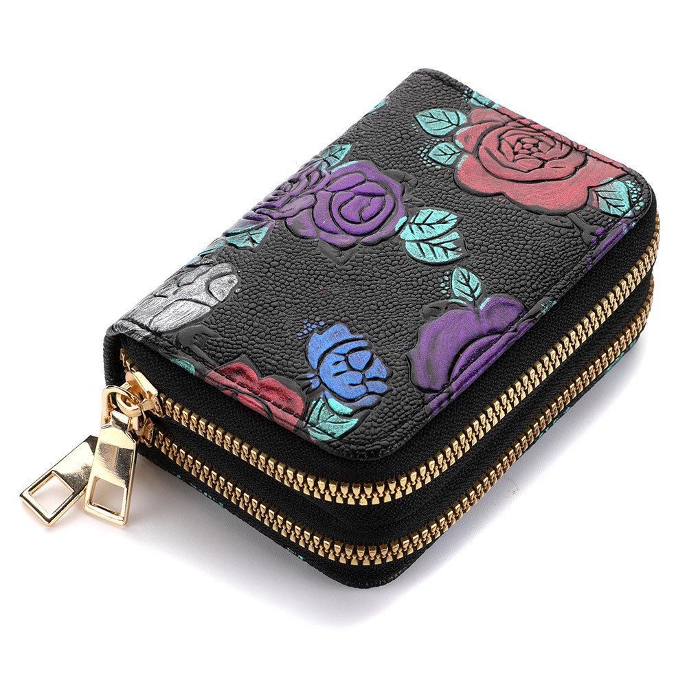 Women's Multiple Card Slots Hand-painted Wallet Double Layer | VaquitaRepublic