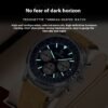 Men's Multi-functional Ultra-thin Business Style Leather Belt Waterproof Luminous Calendar Watch | VaquitaRepublic