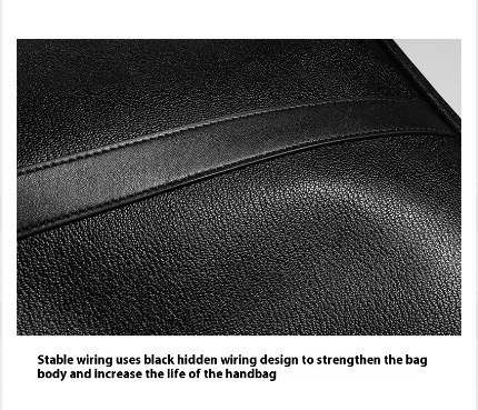 Men's Real-leather Handbag Double Zipper Cattlehide Leather Fashion | VaquitaRepublic