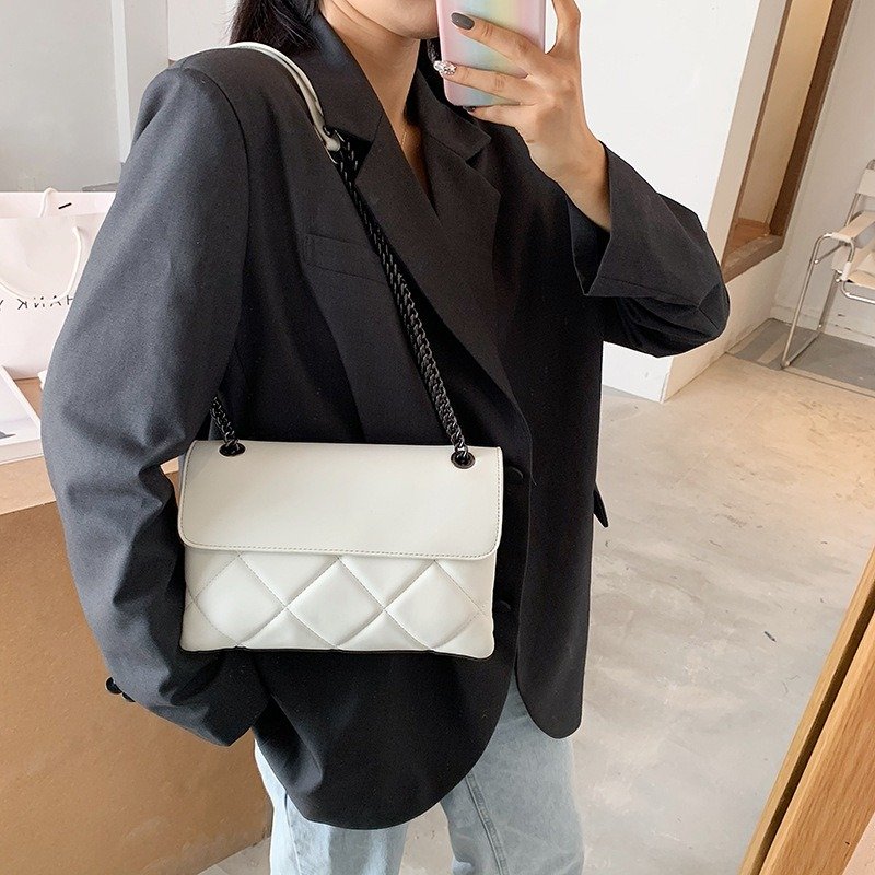 Chain Underarm Simple All-match New Popular Messenger Bag Rhombus Women's Shoulder Bag | VaquitaRepublic