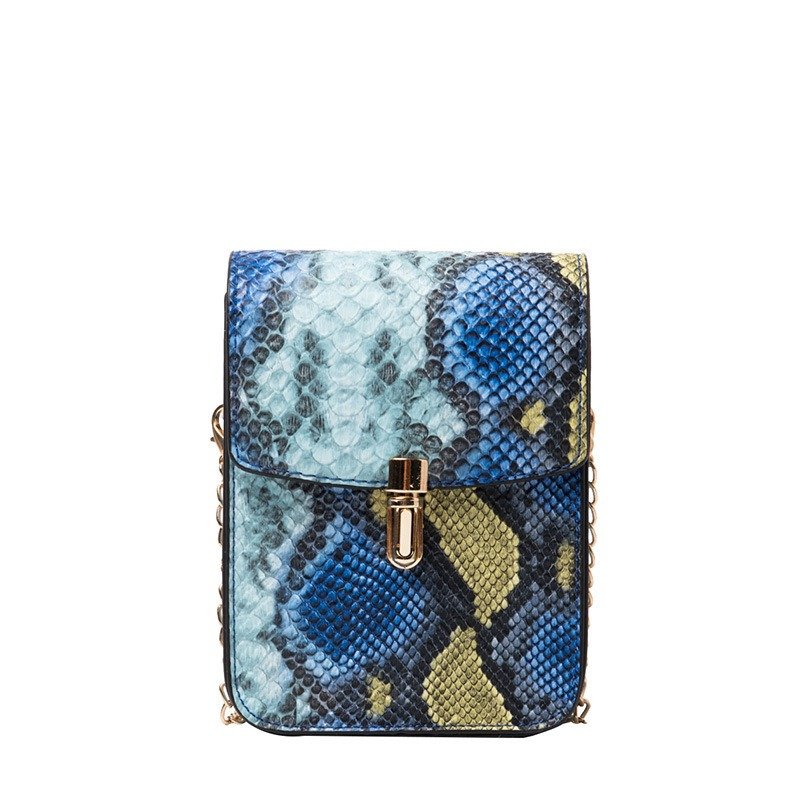 Snakeskin Locked One-Shoulder Bag for Women | VaquitaRepublic