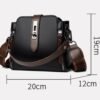 Soft Leather Bucket Large Capacity Handbag Crossbody Bag | VaquitaRepublic