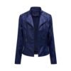 Women's Leather Jackets Women's Short Jackets Slim Thin Leather Jackets Ladies Motorcycle Suits | VaquitaRepublic