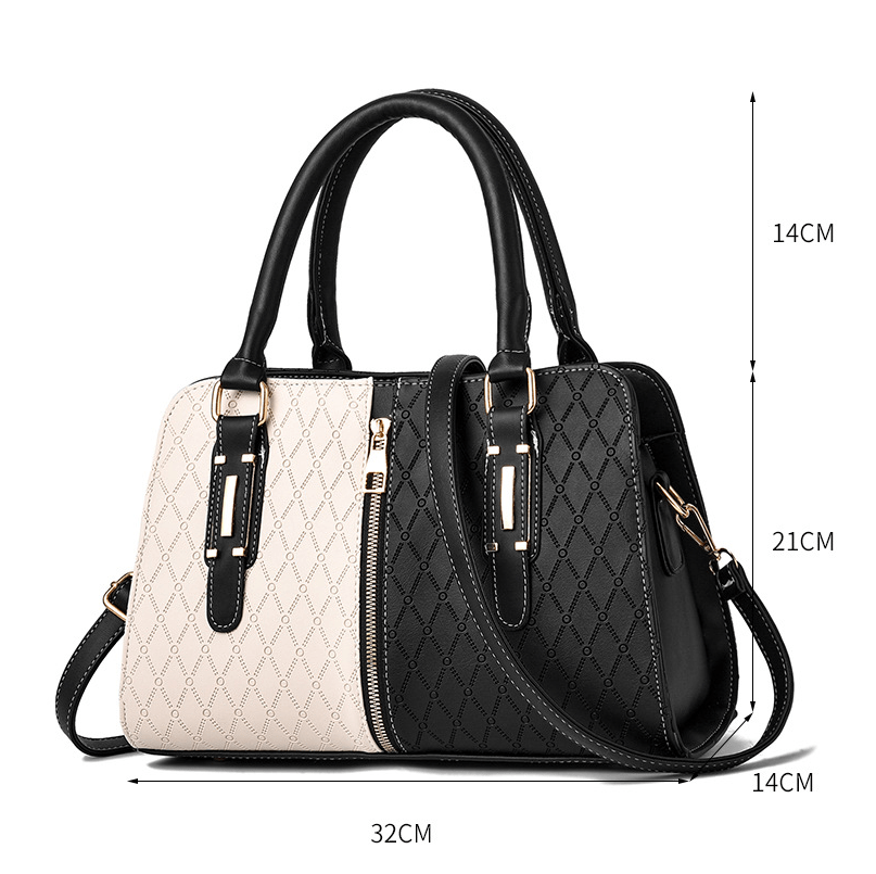 Fashion Color Matching Ladies Handbag Shoulder Messenger Bag | VaquitaRepublic