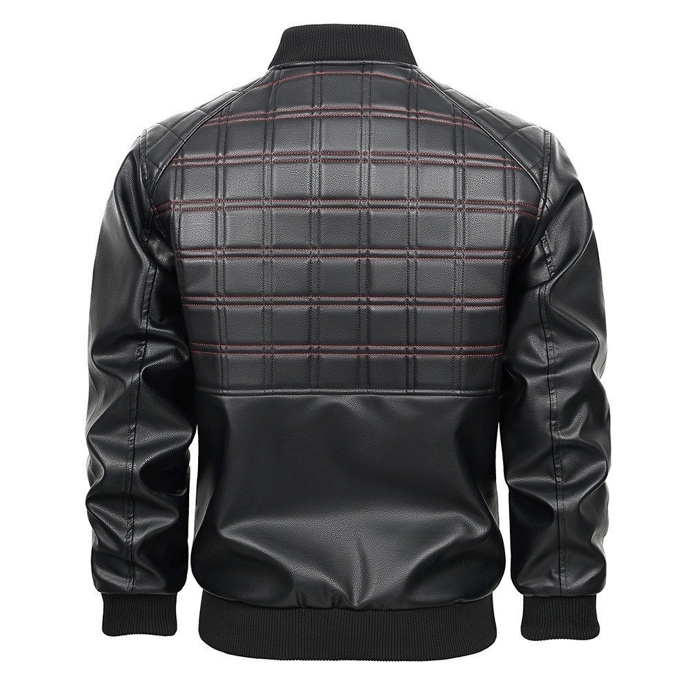 Men's Spring And Autumn New Leather Jacket | VaquitaRepublic