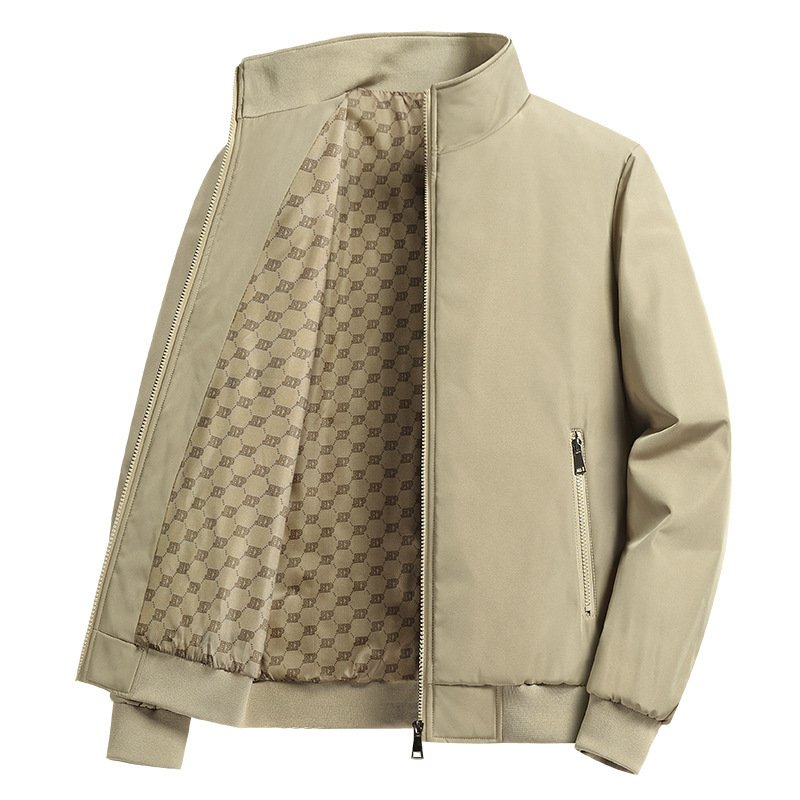 Jacket Men's Autumn New Oversized Loose Coat Casual All-match Solid Color Business | VaquitaRepublic