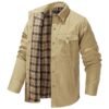 Lapel Plaid Flannel Casual Retro Western Style Jacket | VaquitaRepublic