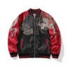 Embroidered Men's Four Sacred Beasts Dragon Embroidered Cotton-padded Jacket | VaquitaRepublic