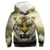 Men's Fashion Casual Animal Digital Print Hooded Sweatshirt | VaquitaRepublic