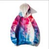 Multi-color plaid and wind-up sweater youth personality Korean style hooded sweater | VaquitaRepublic