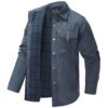 Lapel Plaid Flannel Casual Retro Western Style Jacket | VaquitaRepublic