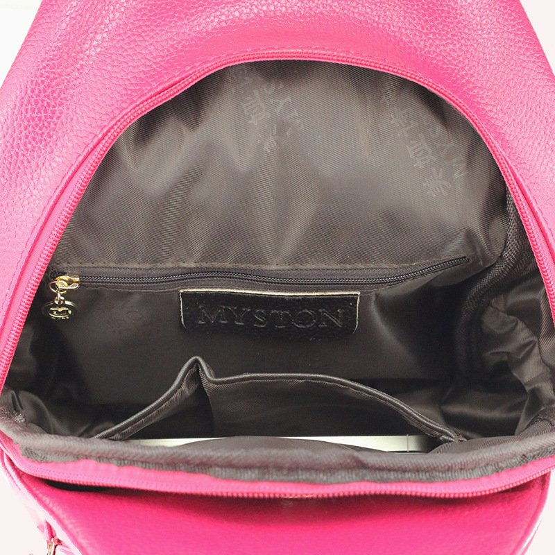 Multifunctional One-shoulder Messenger Chest Bag PU Leather Backpack Shoulder Bag | VaquitaRepublic