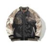 Embroidered Men's Four Sacred Beasts Dragon Embroidered Cotton-padded Jacket | VaquitaRepublic