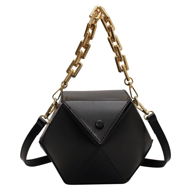 Niche Crossbody Korean Style One-shoulder Women's Fashion Three-dimensional Diamond-shaped Chain Handbag | VaquitaRepublic