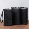 Men's Leather Long Zipper Multiple Card Slots Wallet | VaquitaRepublic