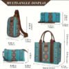 4Pcs Women's Tote Bag, Retro Work Bag Lightweight, Bohemian Style Tote Bag - Not Shipped On Weekends - Prohibited Sales Platforms | VaquitaRepublic