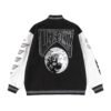 Moon Letter Pattern Baseball Uniform Jacket | VaquitaRepublic