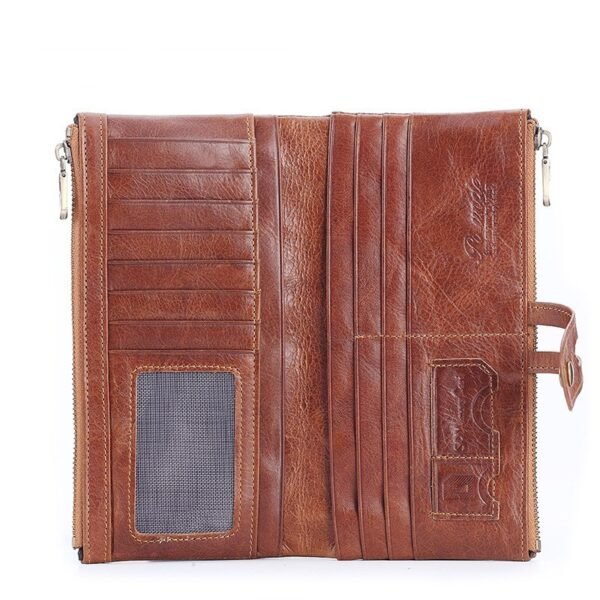 Leather Men's Wallet Top Layer Cowhide Clutch | VaquitaRepublic