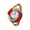 Diamond bracelet with braided watch | VaquitaRepublic