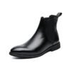 Fleece Leather Men's Fashion Trend Slip-on Ankle Boots | VaquitaRepublic