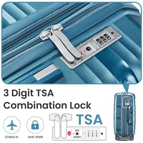 4-piece Suitcase and Travel Luggage Set | VaquitaRepublic
