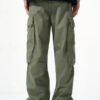 Multi-pocket Design Men's Army Green Cargo Pants Loose Straight | VaquitaRepublic