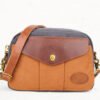 Color Blocked Retro Canvas Shoulder Crossbody Bag | VaquitaRepublic