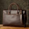 Men's OL Business Casual Leather Briefcase | VaquitaRepublic