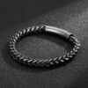 Men's Stainless Steel Round Mill Simple Fashion Titanium Steel Vintage Bracelet  | VaquitaRepublic