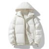 Hooded Thickened Couple Cotton Coat With Solid Color Jacket | VaquitaRepublic