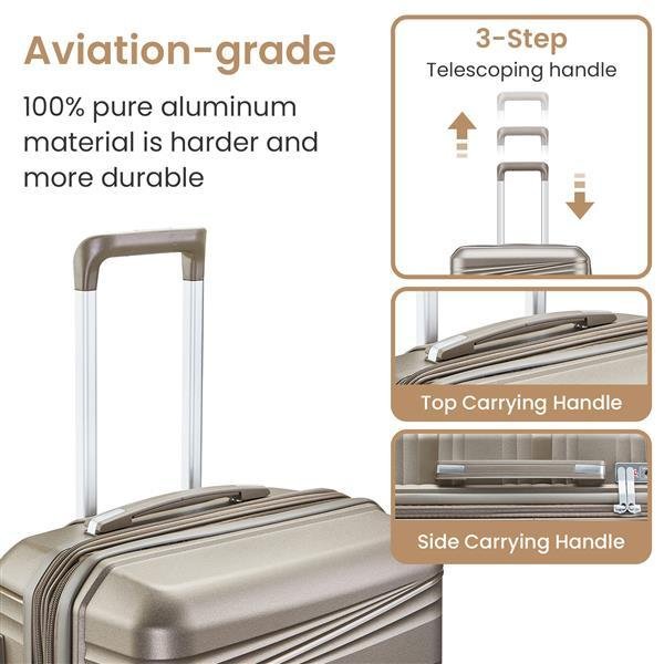 4-piece Suitcase and Travel Luggage Set | VaquitaRepublic