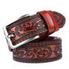 Carved craft men's belt | VaquitaRepublic